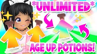 How To Get FREE UNLIMITED AGE UP POTIONS in Adopt Me roblox [upl. by Edelsten16]