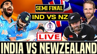 🔴LIVE India vs New Zealand  Wankhade stadium  1st Semifinal  WorldCup 2023 INDvsNZ [upl. by Eetnwahs82]