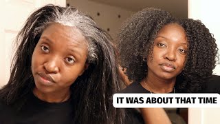 I Had To Do It  Twist Out on Blown Out Hair  Natural Hair Tutorial [upl. by Giffard384]