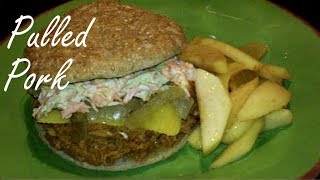 Crock Pot BarBQ Pulled Pork  Tender Slow Cooked Pork with Tangy BBQ Sauce  BBQ Pork Sandwich [upl. by Annnora343]