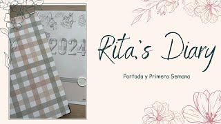 RITA´S DIARY  Haciendo la PORTADA y PRIMERA SEMANA de 2024 [upl. by Aniuqal]