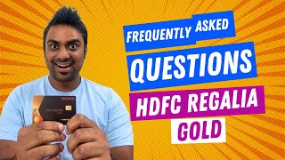 HDFC Regalia Gold Credit Card  Frequently Asked Questions  FAQ [upl. by Sumetra]