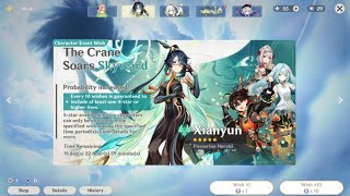 F2P player pulling for Xianyun  Genshin Impact 44 Update [upl. by Dlorej]