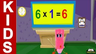 6 Times Table  kids songs amp nursery rhymes in English with lyrics [upl. by Rutra812]