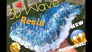 Resin 3D Wave effect for resin art resin Jewelry beginner or expert EASY [upl. by Rosenbaum]