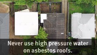 Asbestos Roof Removal amp Roof Replacement Video [upl. by Marcelle]