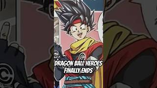 Dragon Ball Heroes is CANCELLED dragonball dbz goku [upl. by Hildie507]