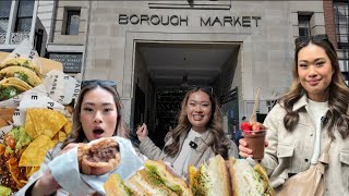 Borough Market Food Vlog  Tacos ChocolateCovered Strawberries Doughnuts and Humble Crumble [upl. by Rramaj]