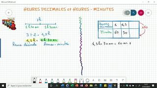 Heures décimales et heuresminutes [upl. by Ainod]