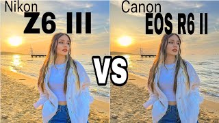 Nikon Z6 III VS Canon EOS R6 II camera Test comparison [upl. by Lazare]