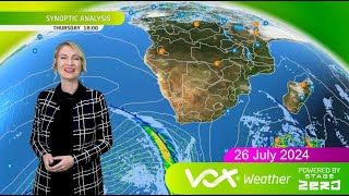 26 July 2024  Vox Weather Forecast powered by Stage Zero [upl. by Alletsirhc219]