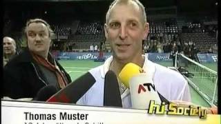 Thomas Muster vs Sybille Bammer  Tennis New Battle of Sexes [upl. by Lontson276]