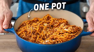 The Faster BETTER Way to make Spaghetti amp Meat Sauce 25 Mins [upl. by Donica]