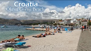 Croatia Okrug Gornji Beach Walking Tour 4K [upl. by Cameron]