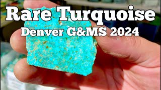 RARE TURQUOISE W Rockswest Denver Gem amp Mineral Show 2024 [upl. by Gretchen]