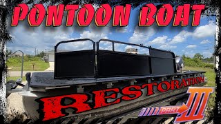 PONTOON BOAT REBUILD PROJECT PART 3 [upl. by Georgiana]