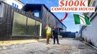 100000 CONTAINER HOUSE IN NIGERIA🇳🇬 [upl. by Aciretahs465]