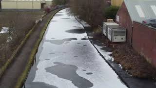 Rochdale canal frozen at Castleton [upl. by Weiss]