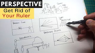 How to Draw Perspective  A Simple Guide and Sketching Tutorial [upl. by Aztinaj313]