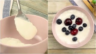 Come fare lo yogurt fatto in casa con due ingredienti [upl. by Guidotti550]