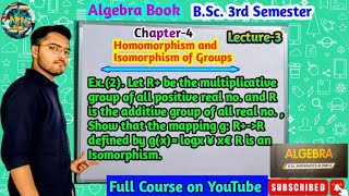 BSc 3rd Semester Mathematics Algebra Chapter4Homomorphism and Isomorphism of Groups lecture3bsc [upl. by Meijer]