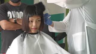 Young girl punishment army hair cut NEW FULL VIDEO ✂️ [upl. by Phyllis]