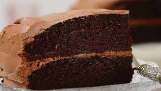 Simple Chocolate Cake Recipe Demonstration  Joyofbakingcom [upl. by Solracesoj376]