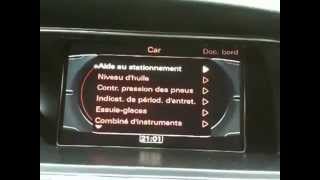 Audi MMI 3G Menu caché [upl. by Notsob]