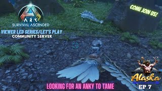 Ark Survival Ascended EP 7 Looking for an Anky to Tame [upl. by Carolann]