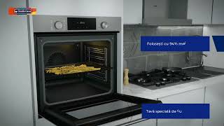 Prezentare video functie FryArt cuptor electric incorporabil Studio Casa Rialto Black FE737 [upl. by Manella]