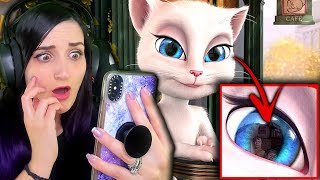 Testing The Creepy Talking Angela App Theory DO NOT DOWNLOAD [upl. by Hawley]