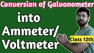 Conversion of Galvanometer in to Ammeter amp Voltmeter Magnetic effect Part16 Conversion of Galvanom [upl. by Jac530]