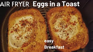 Air Fryer Egg ToastHow to Cook Egg Toast in Air Fryer Easy Breakfast Recipe in Air FryerEggToast [upl. by Elyse]