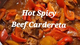 Simple Recipe Spicy Beef Cardereta [upl. by Gnik445]