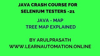 Java Crash course  21  Map  Java  Tree Map Explained  Tamil [upl. by Atterg689]