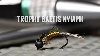 Trophy Baetis Nymph  Fly Tying Tutorial [upl. by Eekorehc21]