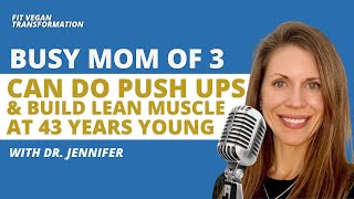 Vegan Mom of 3 proves you can build muscle on plants at 43 [upl. by Ahseiuqal]