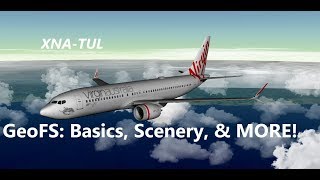 GeoFS Basics Aircraft amp Scenery [upl. by Ahtnamas]