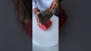 How To Cut A Watermelon Beautifully And Elegantly Fruitcarving [upl. by Azal]