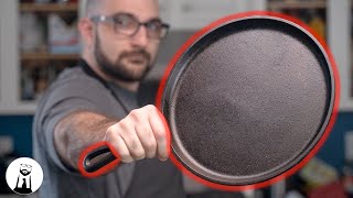 How To Season A NEW Cast Iron Skillet  Black Tie Kitchen [upl. by Nivlak]