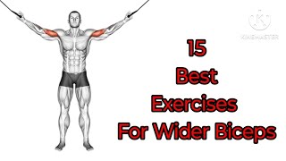 15 Best Exercises For Wider Biceps l Mohit Fitness [upl. by Chamkis]