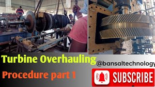 Turbine overhauling procedure part1  Turbine maintenance  sand blasting [upl. by Dnalra]