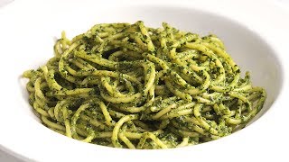 Espagueti al Pesto  Receta Deliciosa muy Fácil y Rápida [upl. by Ahkeber]