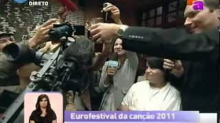 Festival Eurovisão da Canção 2011  quotHomens da Lutaquot acompanhados pela ZDF [upl. by Kessler]