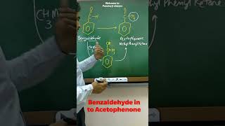 Benzaldehyde in to AcetophenoneShorts Benzaldehyde to benzophenone [upl. by Amby]