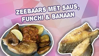 Gebakken zeebaars met Antilliaanse Krioyo saus funchi en banaan [upl. by Elinor861]