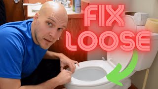 How to Quickly Fix a Loose Toilet Seat [upl. by Tiga]