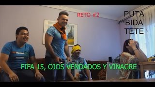 Reto 2  Fifa 15 Ojos Vendados y Vinagre [upl. by Gnen158]