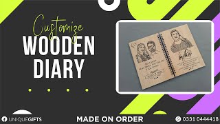 Customize Wooden Diary A5 I 𝐔𝐍𝐃𝐄𝐑 𝐎𝐍𝐄 𝐑𝐎𝐎𝐅  𝗟𝗮𝘀𝗲𝗿 𝗖𝘂𝘁𝘁𝗶𝗻𝗴𝗘𝗻𝗴𝗿𝗮𝘃𝗶𝗻𝗴𝗠𝗮𝗿𝗸𝗶𝗻𝗴 𝗨𝘃 𝗣𝗿𝗶𝗻𝘁𝗶𝗻𝗴 [upl. by Yssim809]