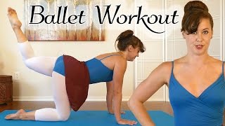 Ballet Workout Total Body Toning 20 Minute At Home Beginner Dance Fitness Inner Thighs Lean Legs [upl. by Yk]